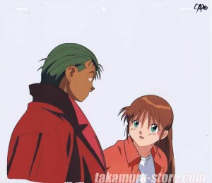 Blue Seed anime cel