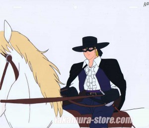 The Legend of Zorro anime cel