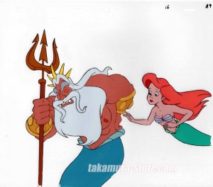 Ariel the mermaid_002 Disney anime cel