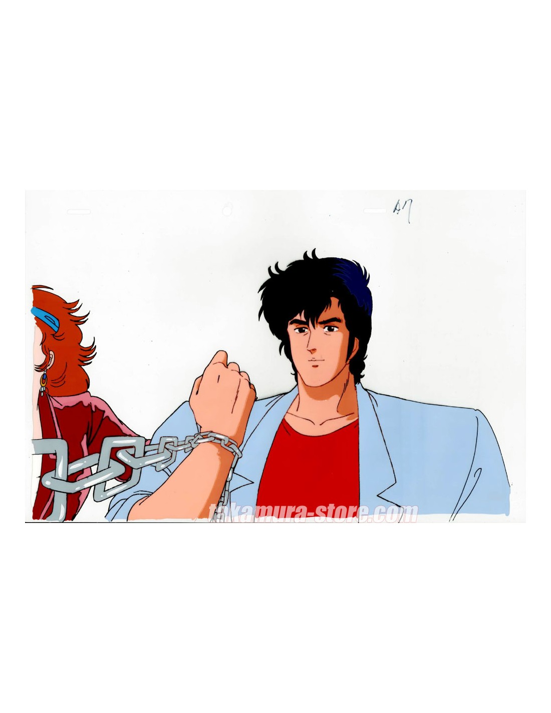 City Hunter anime cel