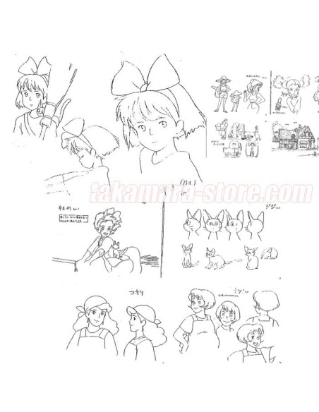 Model Sheet kiki delivery service ghibli