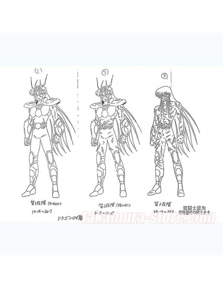 Saint Seiya Film Lucifer Model Sheets